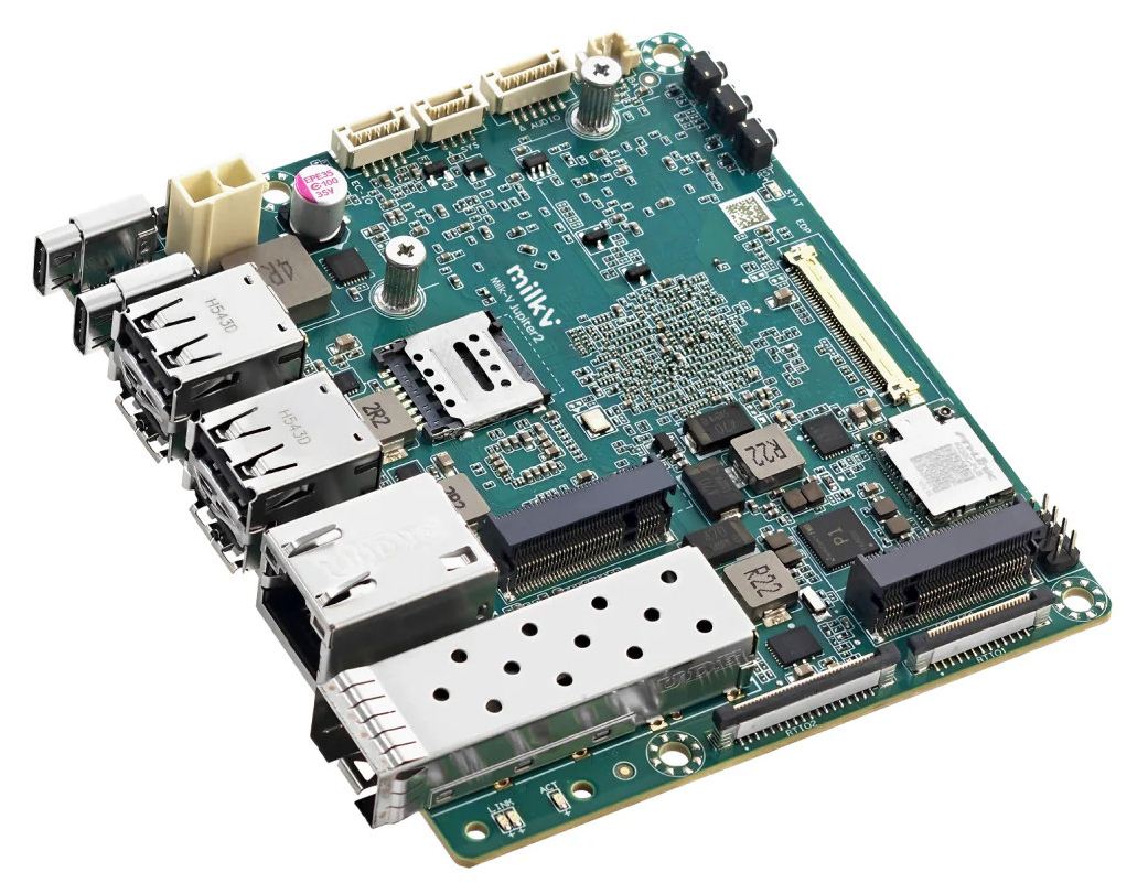 Presentan la placa única Milk-V Jupiter 2, basada en RISC-V, con Wi-Fi 6, Bluetooth 5.2 y puerto 10GbE SFP+ — Descargatic